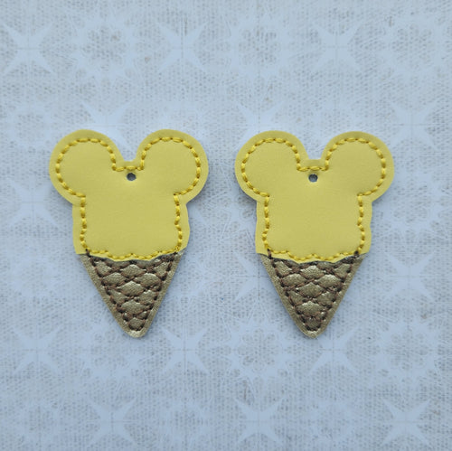 Mouse Ice Cream Cone - Yellow