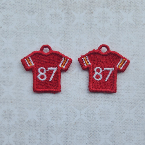 Football Jersey #87 - Red/White/Yellow