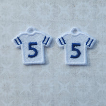 Load image into Gallery viewer, Football Jersey #5- Blue/White