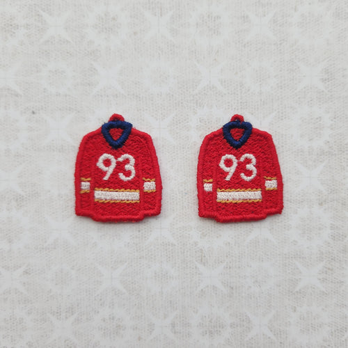 Hockey Jersey #93 - Red/White/Gold/Navy