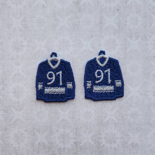 Load image into Gallery viewer, Hockey Jersey #91 - Blue/White