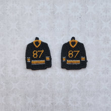 Load image into Gallery viewer, Hockey Jersey #87 - Black/Yellow/White