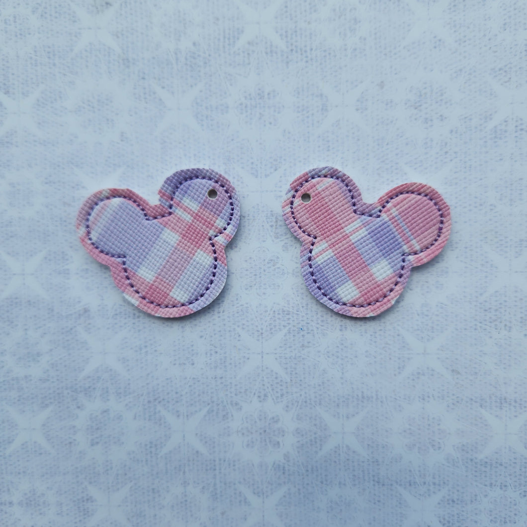 Mr. Mouse Pink & Purple Plaid