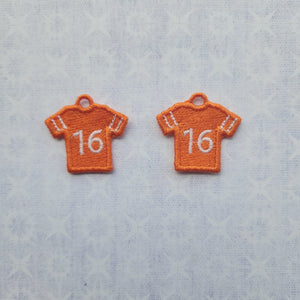 Football Jersey #16 - Orange & White