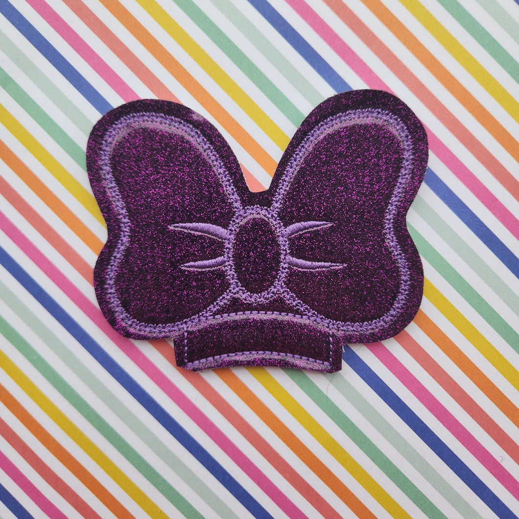 B GRADE - Purple Pixie Dust Bow