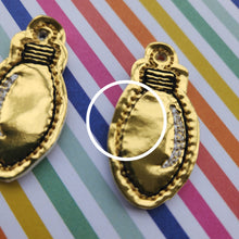 Load image into Gallery viewer, B GRADE - Gold Christmas Light Earrings