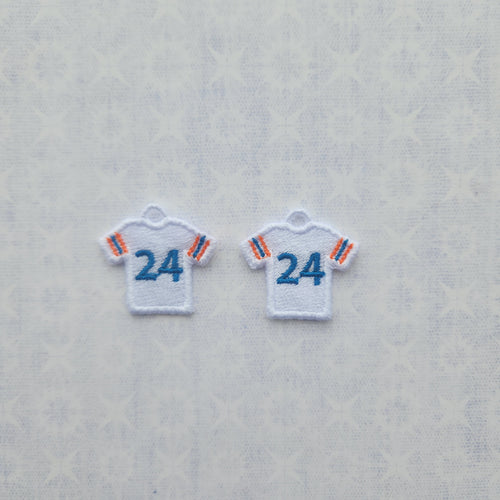 Football Jersey #24 - Orange/Blue/White