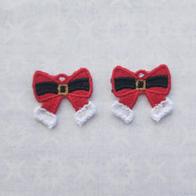 Load image into Gallery viewer, Santa Bow