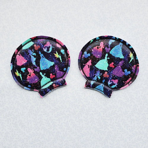 Glitter Princess Silhouettes