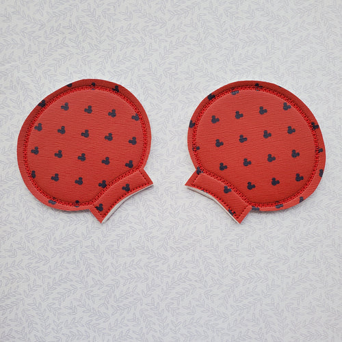 Red w/ Navy Mouse Heads