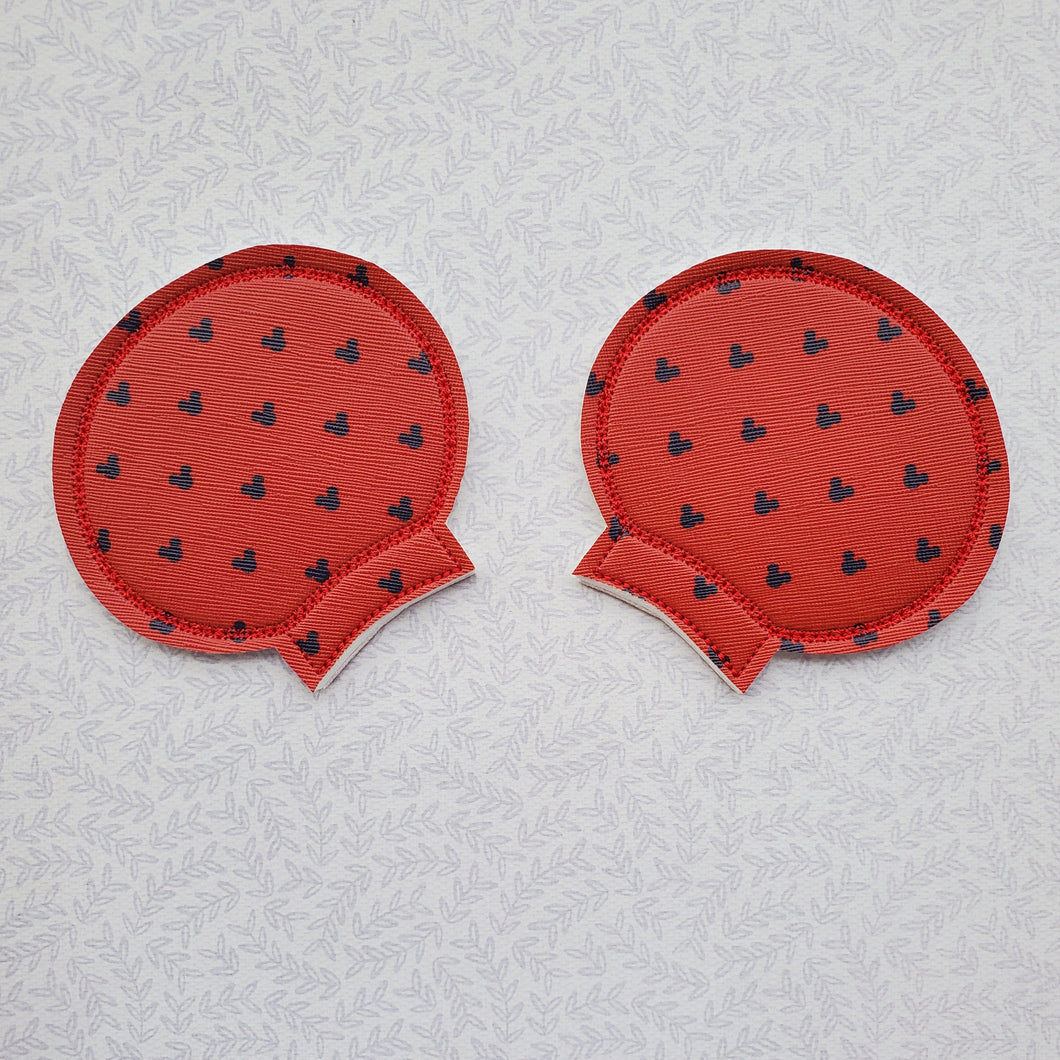 Red w/ Navy Mouse Heads