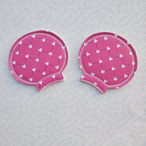 Quilted Pink w/ White