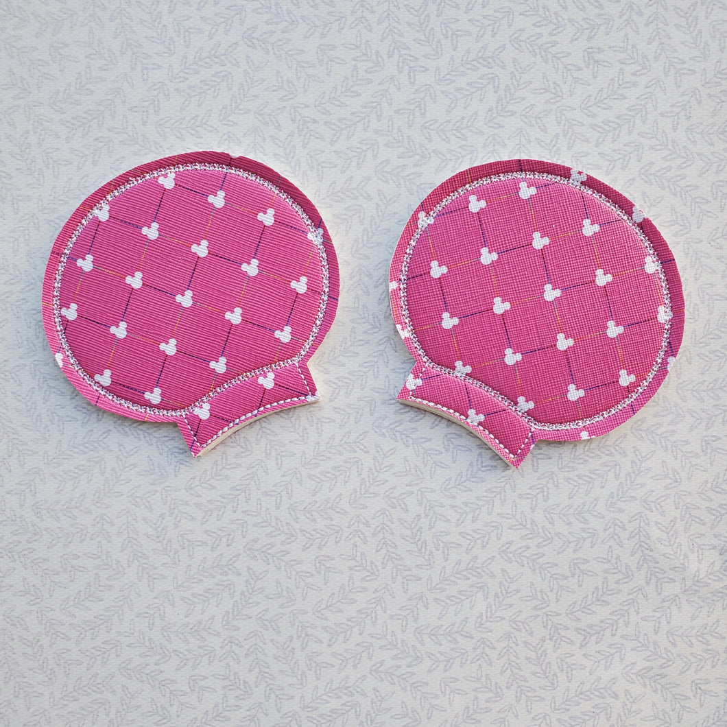 Quilted Pink w/ White