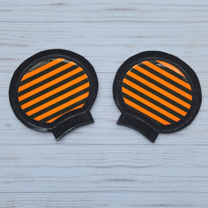 Orange and Black Stripes