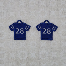 Load image into Gallery viewer, Football Jersey #28 - Blue/White