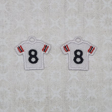 Load image into Gallery viewer, Football Jersey #8 - White/Red/Black