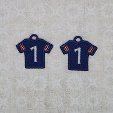 Load image into Gallery viewer, Football Jersey #1 - Navy/Orange/White