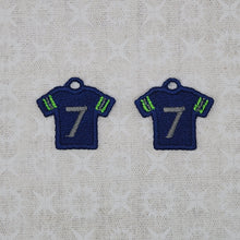Load image into Gallery viewer, Football Jersey #7 - Navy/Green/Gray