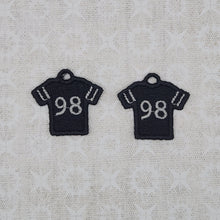 Load image into Gallery viewer, Football Jersey #98 - Black/Silver