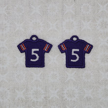 Load image into Gallery viewer, Football Jersey #5 - Purple/Orange/White