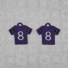 Load image into Gallery viewer, Football Jersey #8 - Purple/Black/Gold