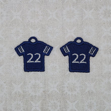 Load image into Gallery viewer, Football Jersey #22 - Navy/Gray/White