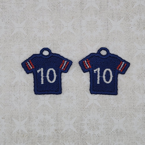 Football Jersey #10 - Navy/Red/White